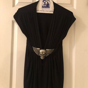 Metal Skull Sky brand black top (Medium)